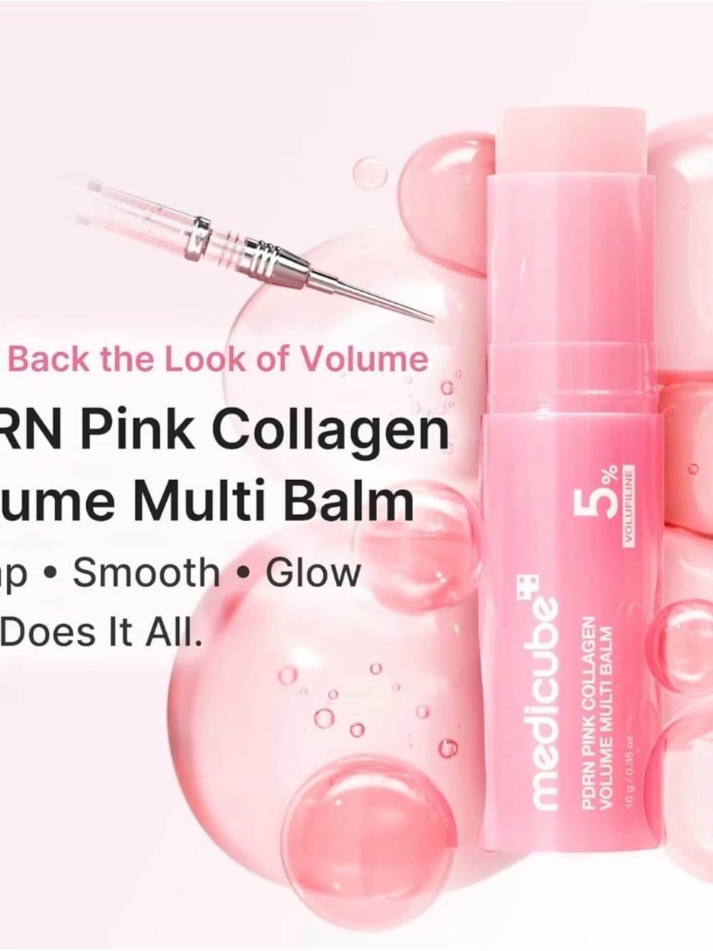 2 Medicube PDRN Pink Collagen Volume Multi Balm NAD Volufiline- Pink 5% - Picture 4 of 7